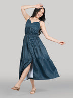 Solène Maxi Dress – Storm Teal