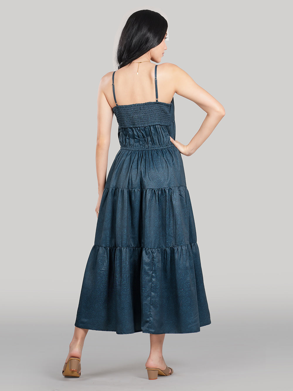 Solène Maxi Dress – Storm Teal