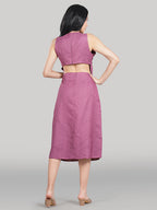 Aurelia Midi Dress – Rosé Blush