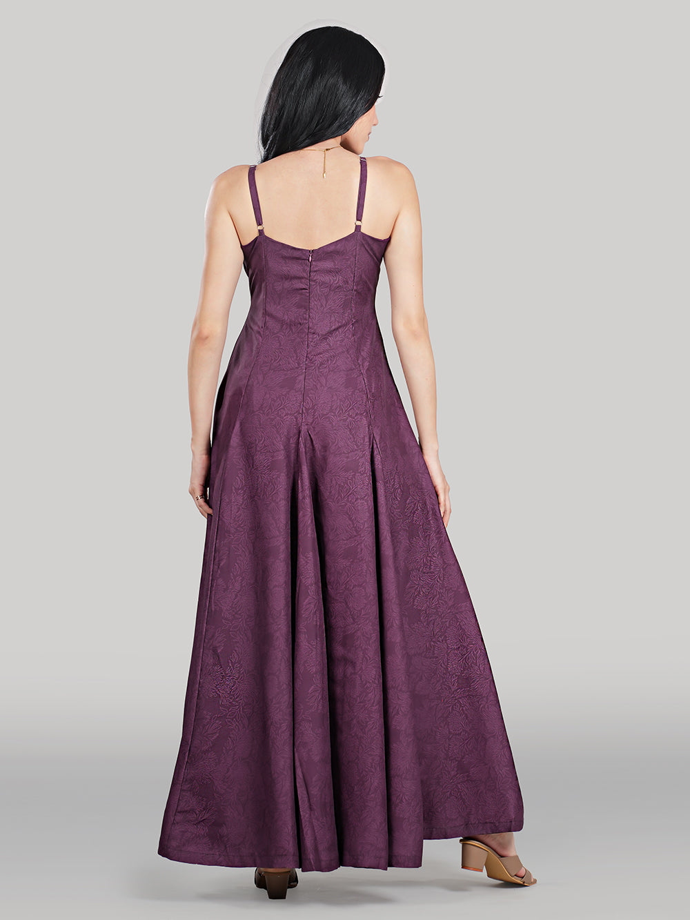 Elan Gown-Plum