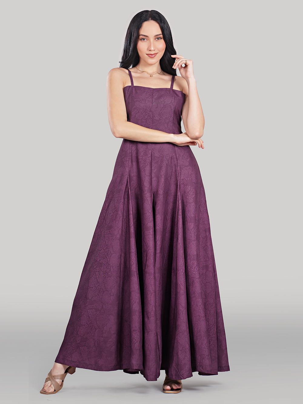 Elan Gown-Plum