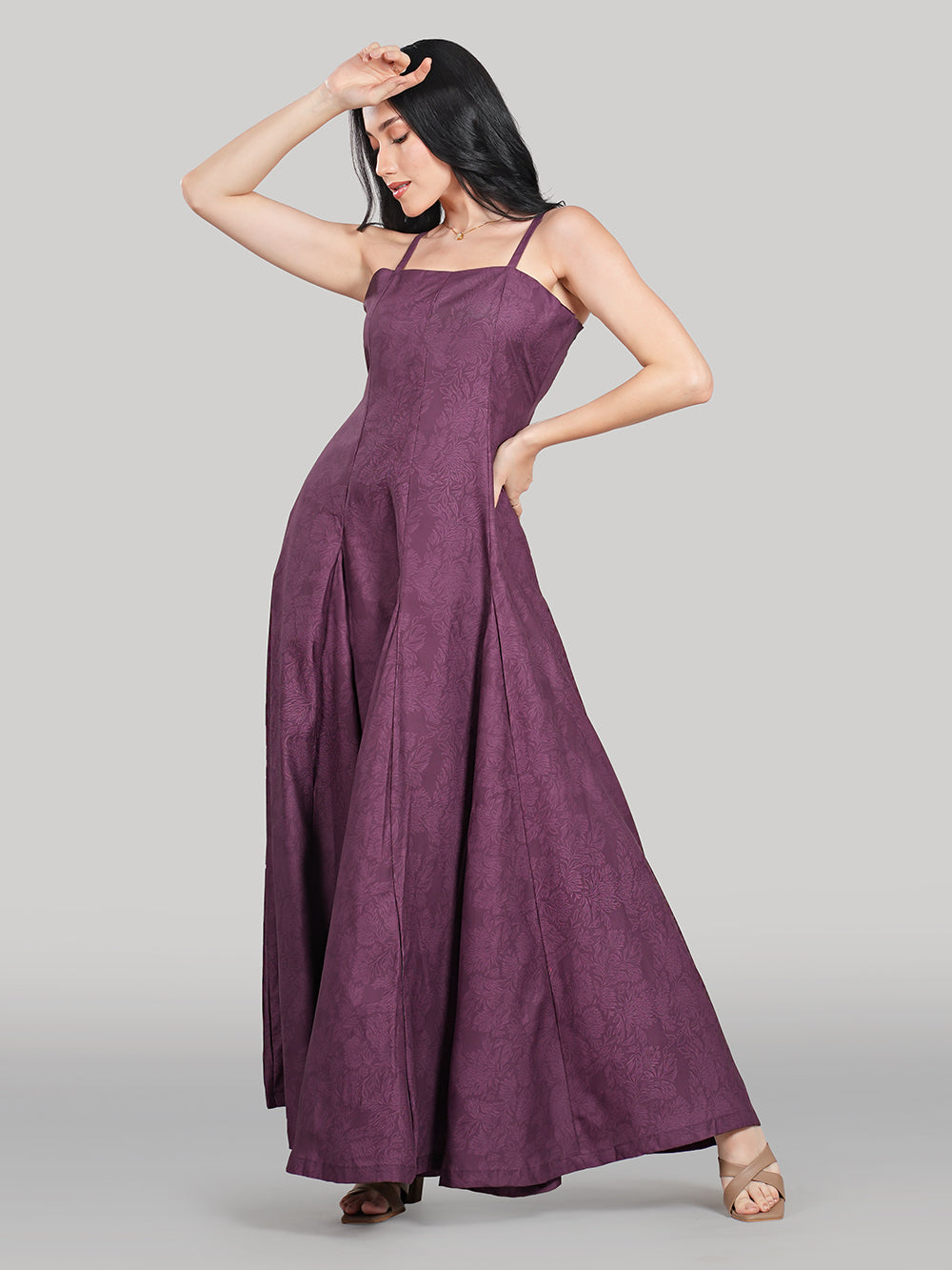 Elan Gown-Plum
