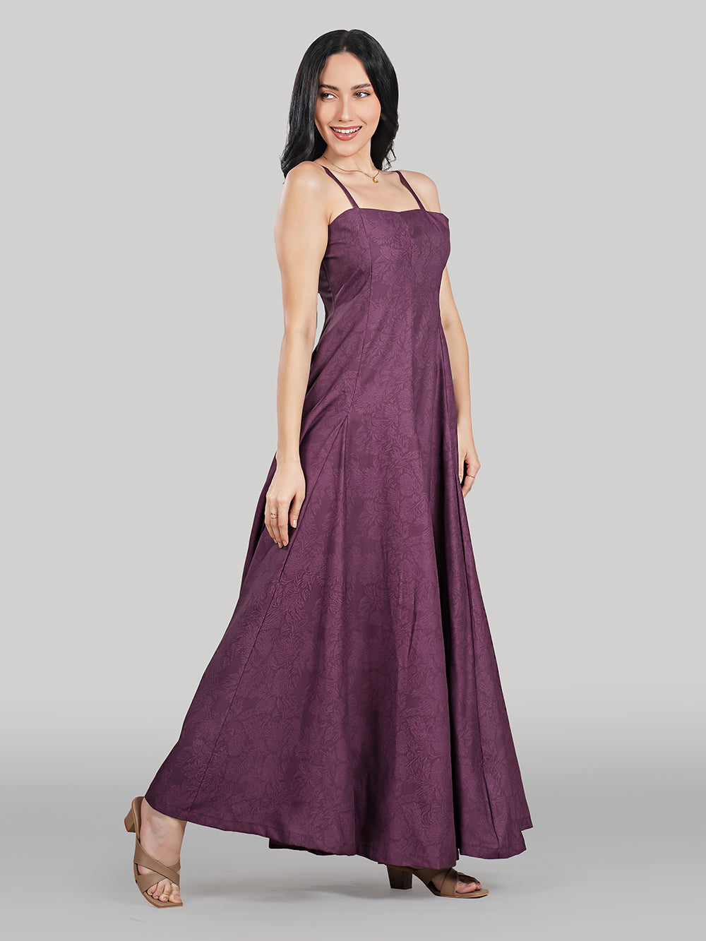 Elan Gown-Plum