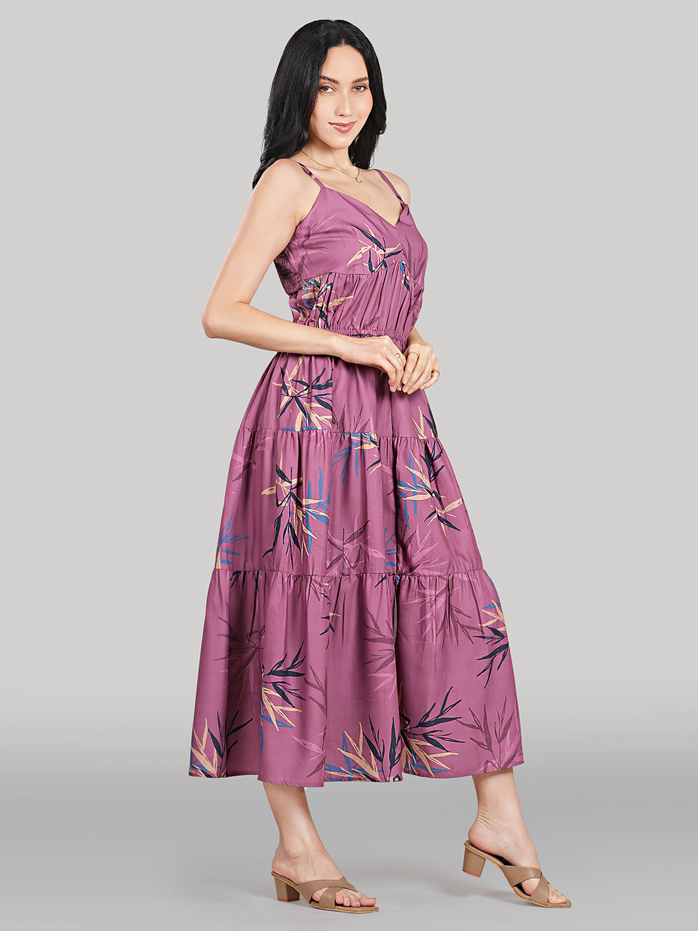 Solène Maxi Dress – Orchid Palm