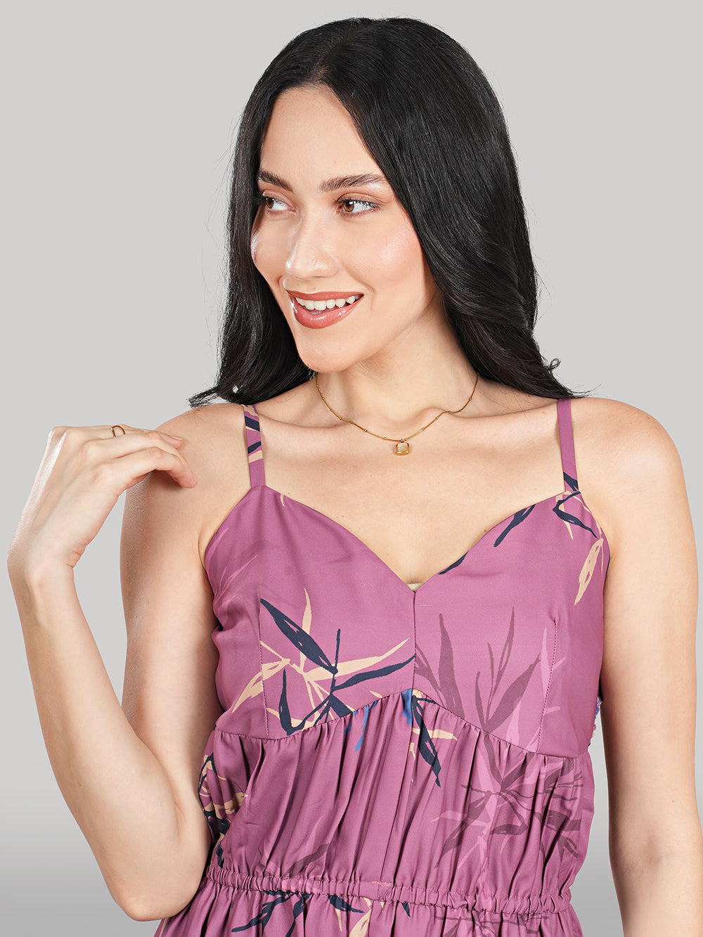 Solène Maxi Dress – Orchid Palm