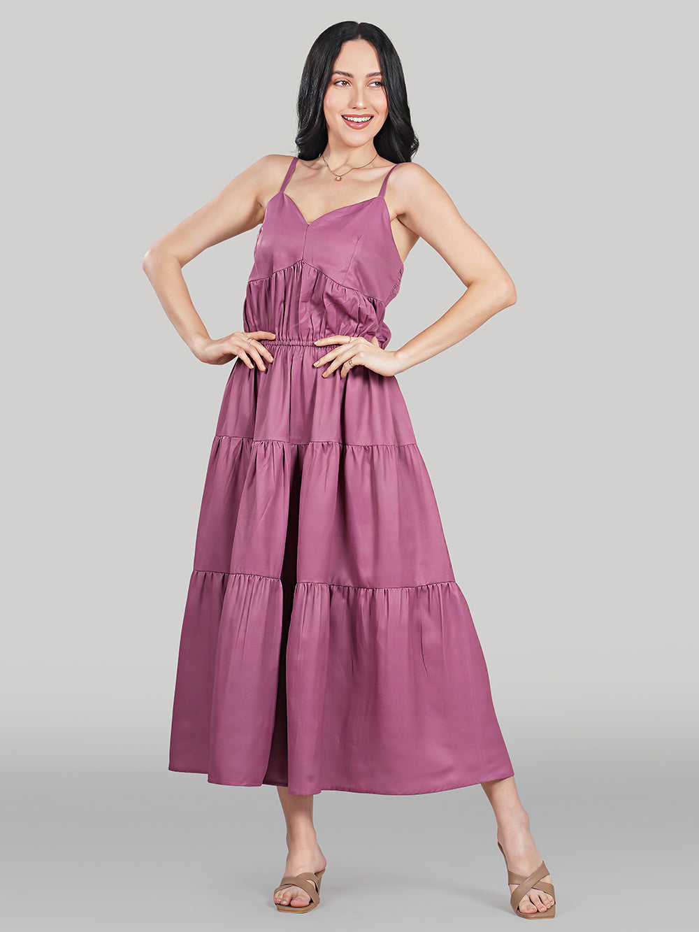 Solène Maxi Dress – Dusty Mauve