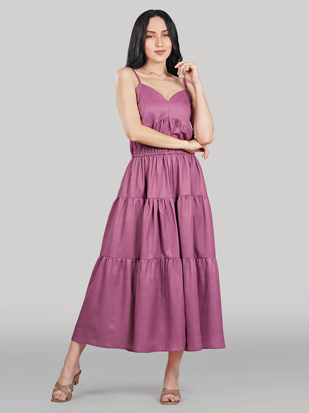 Solène Maxi Dress – Dusty Mauve