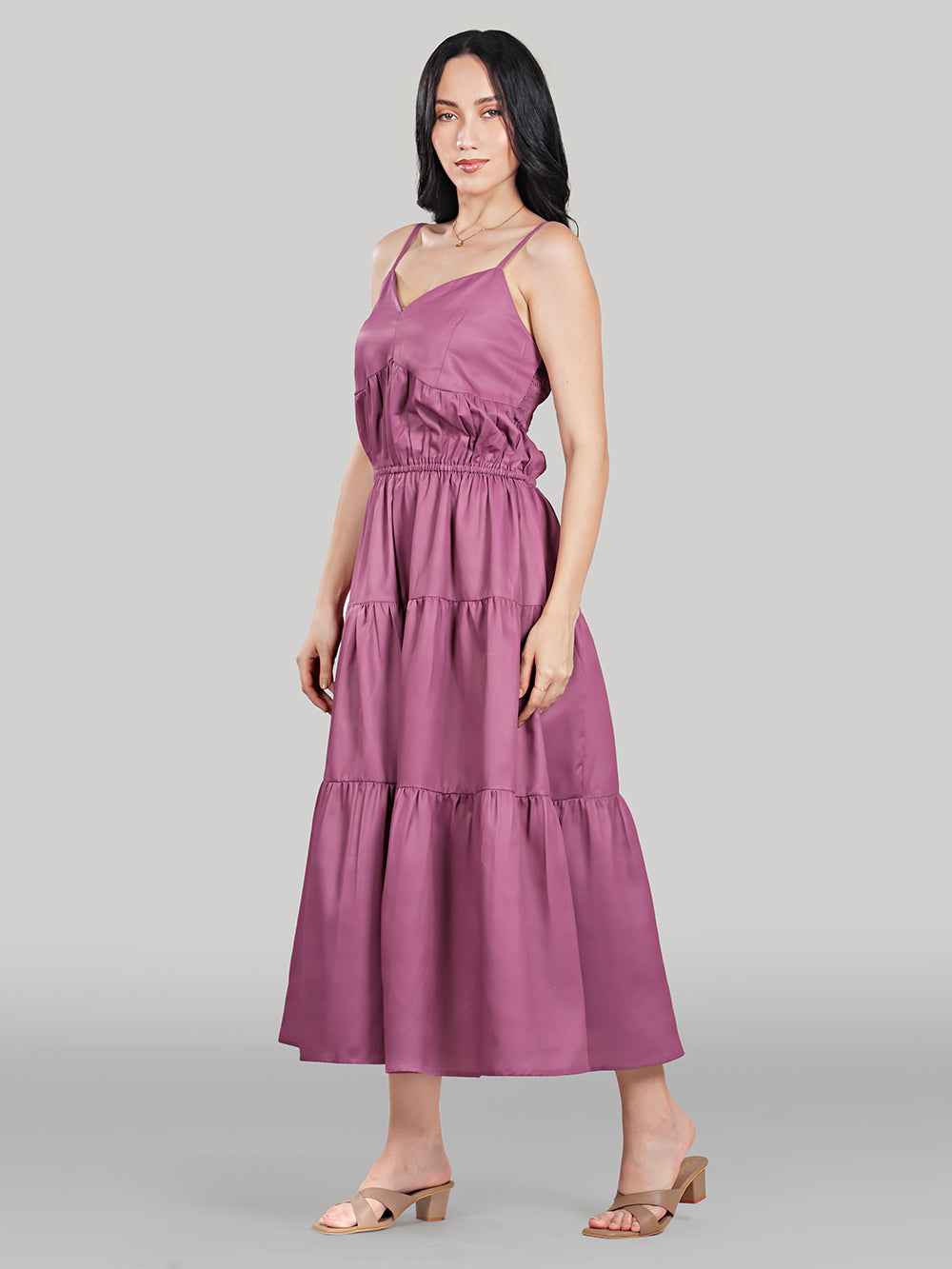 Solène Maxi Dress – Dusty Mauve