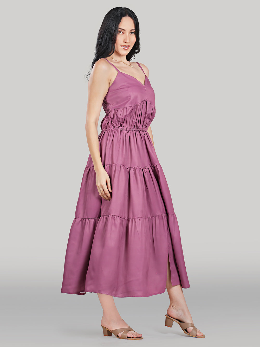 Solène Maxi Dress – Dusty Mauve