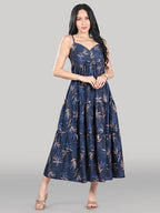 Solène Maxi Dress – Midnight Palm