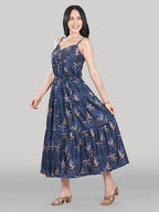 Solène Maxi Dress – Midnight Palm