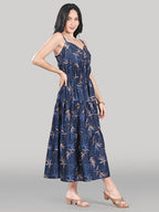 Solène Maxi Dress – Midnight Palm