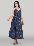 Solène Maxi Dress – Midnight Palm