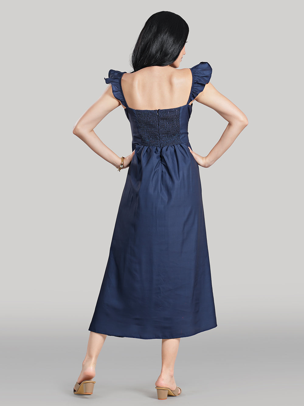 Celeste Dress- Plain-Moonlit Sapphire