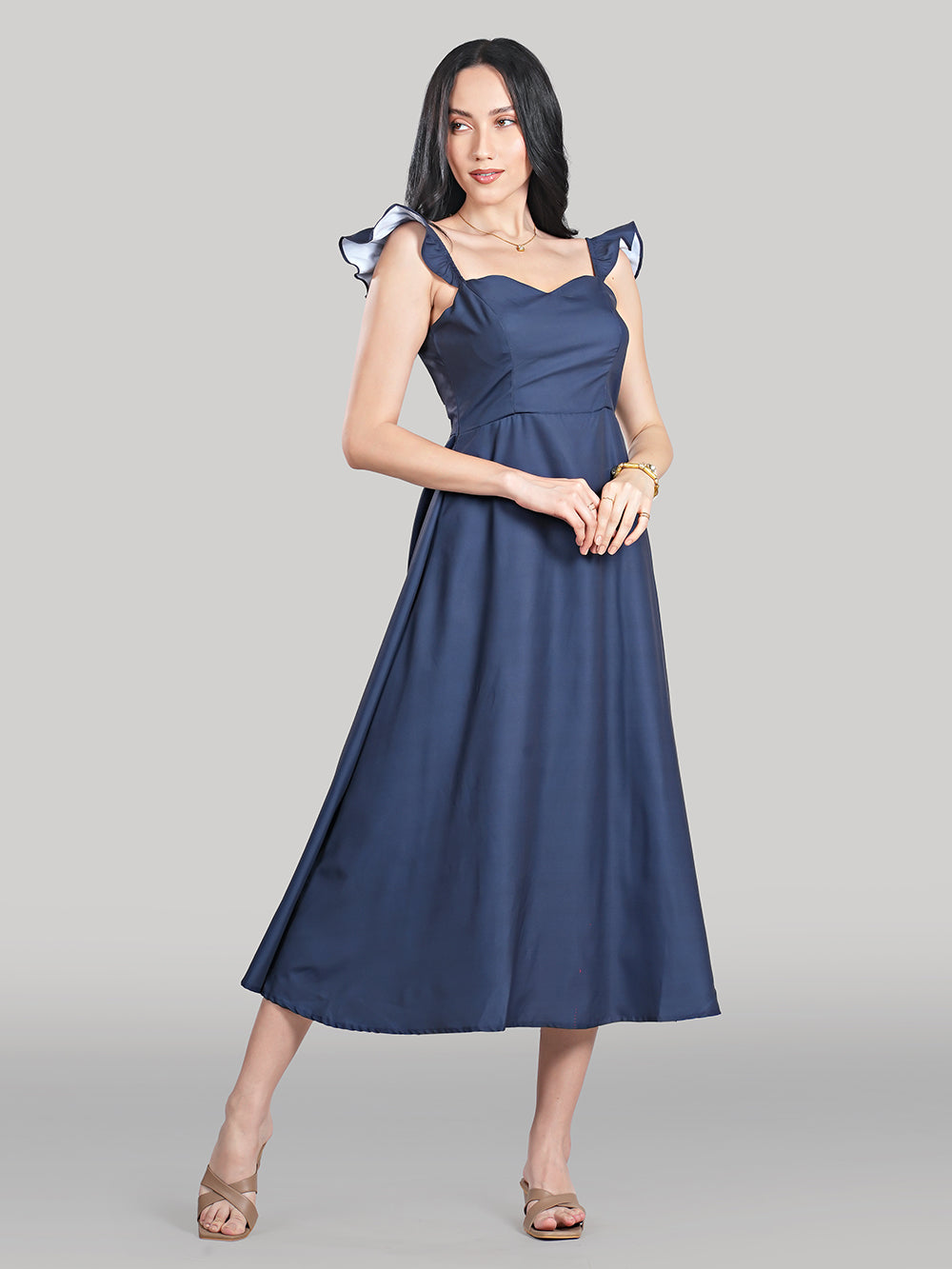 Celeste Dress- Plain-Moonlit Sapphire