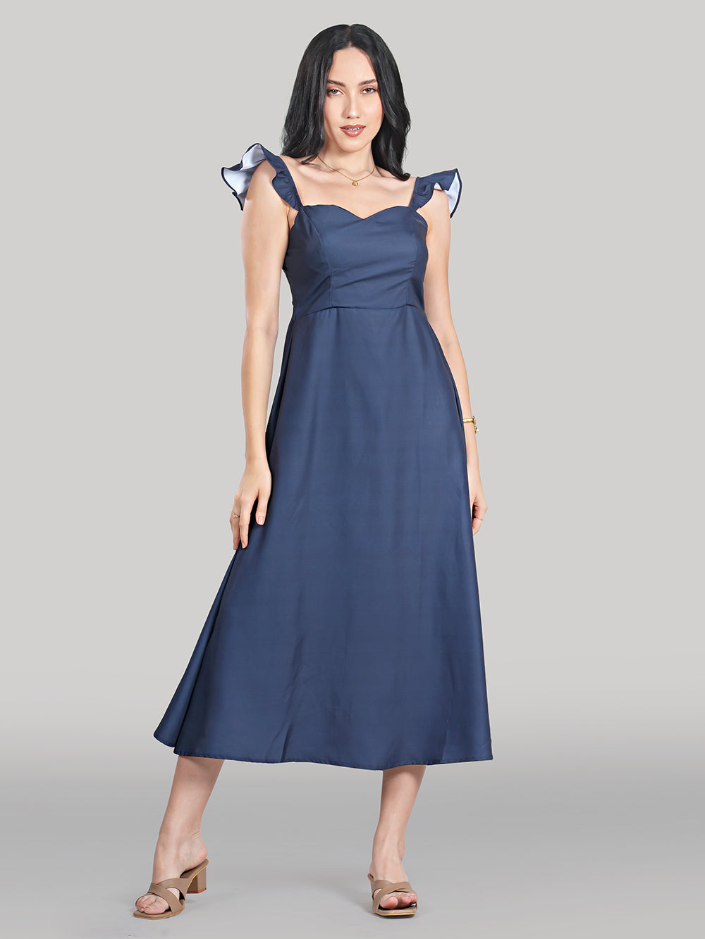 Celeste Dress- Plain-Moonlit Sapphire