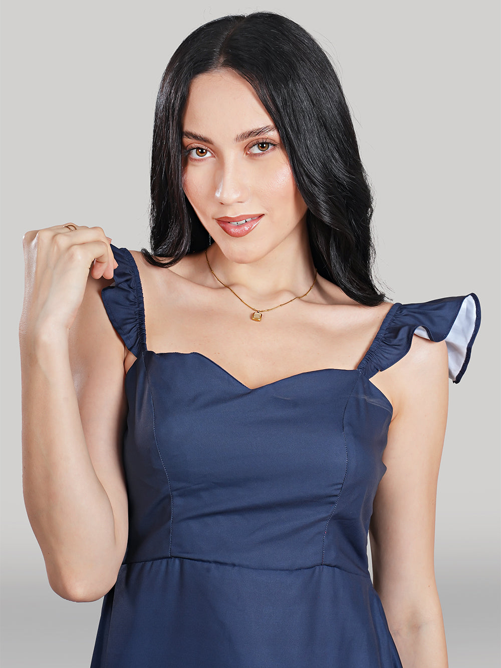 Celeste Dress- Plain-Moonlit Sapphire
