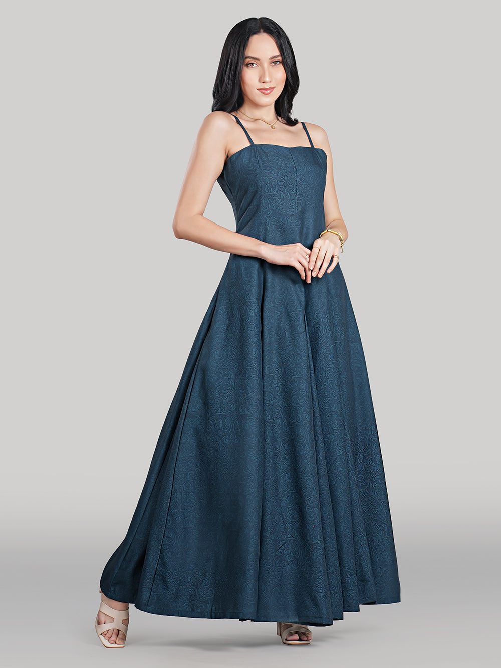 Elan Gown-Emerald Teal