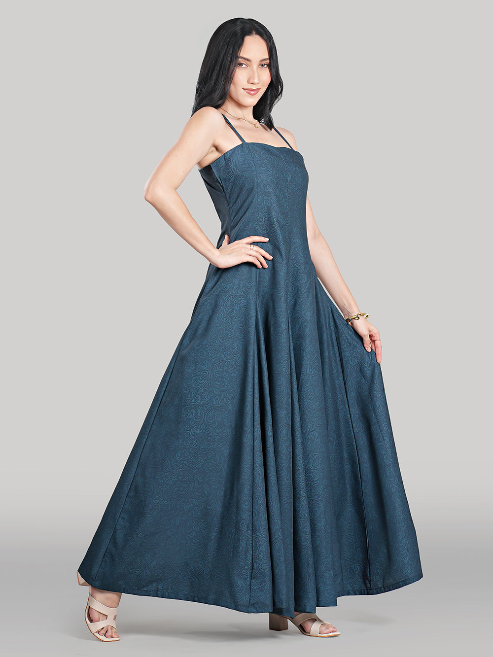Elan Gown-Emerald Teal