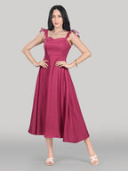 Celeste Dress- Plain- Rose