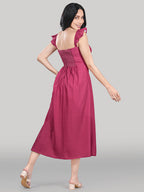 Celeste Dress- Plain- Rose