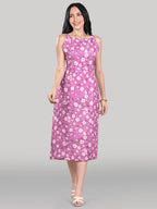 Solara Midi Dress- Orchid Bloom