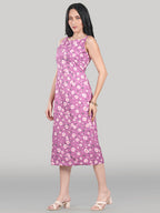 Solara Midi Dress- Orchid Bloom