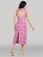 Solara Midi Dress- Orchid Bloom