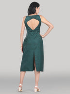 Solara Midi Dress-Emerald Veil