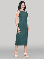 Solara Midi Dress-Emerald Veil