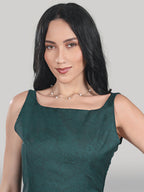 Solara Midi Dress-Emerald Veil