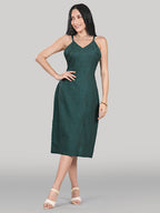 Luna Slip Dress- Deep Emerald