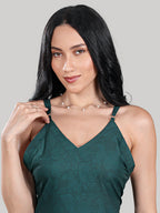 Luna Slip Dress- Deep Emerald