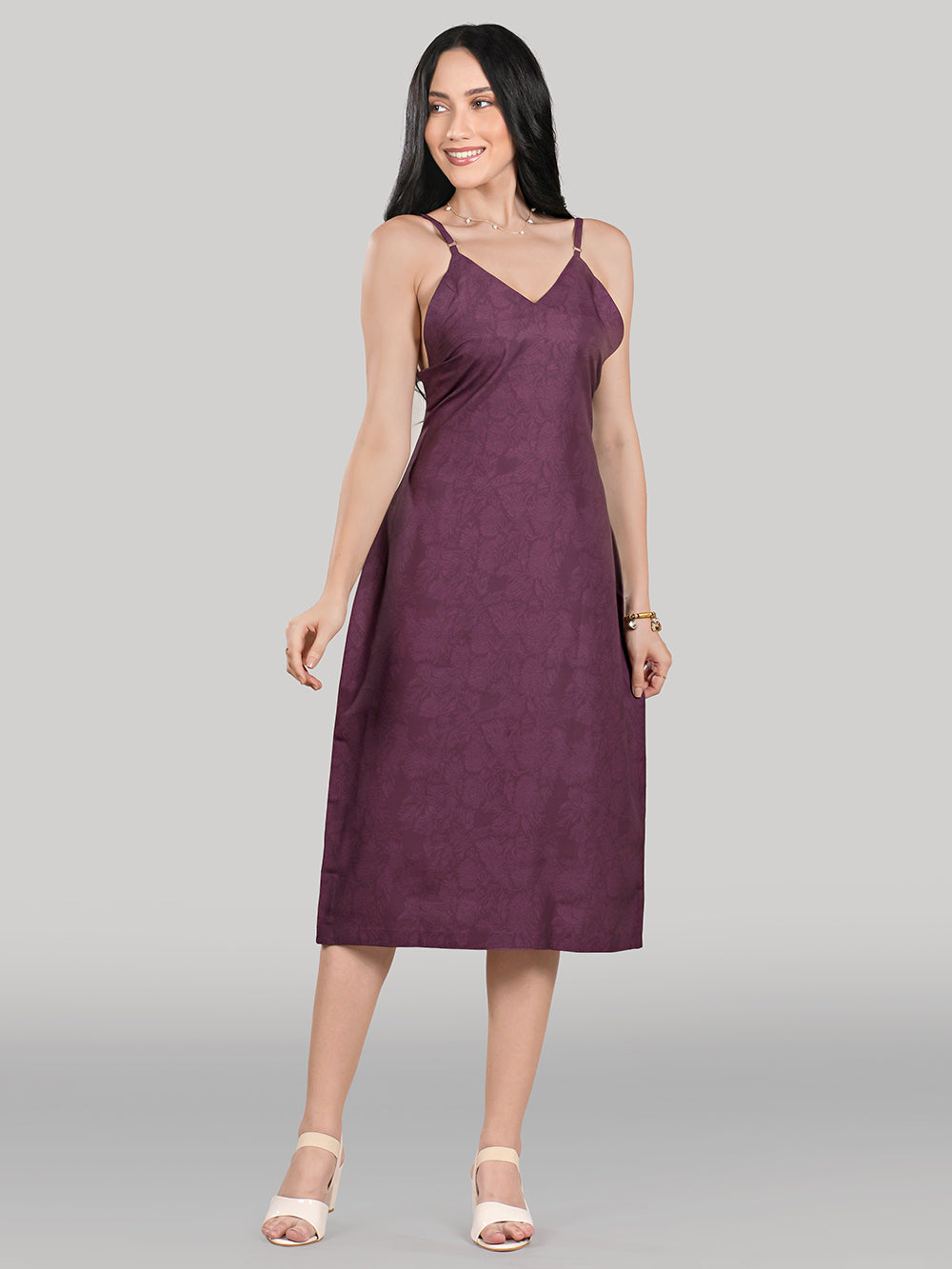 Luna Slip Dress- Royal Mulberry