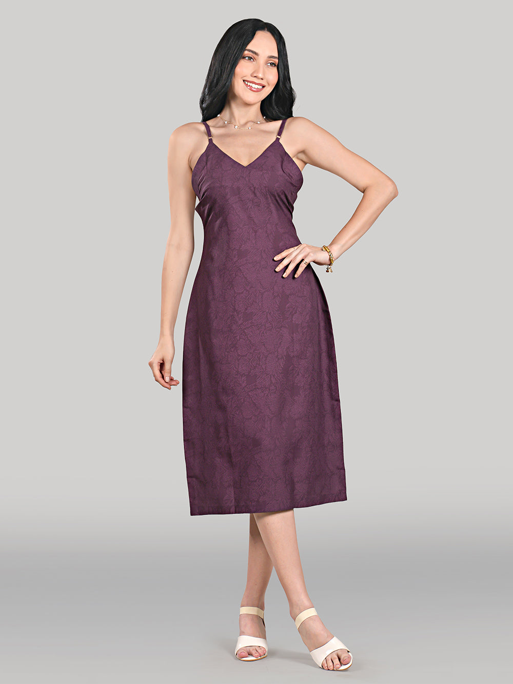 Luna Slip Dress- Royal Mulberry