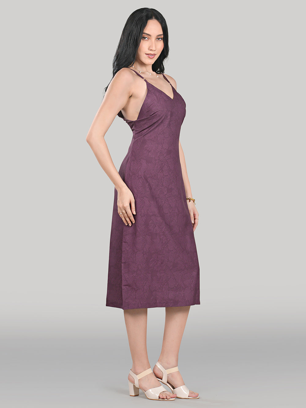 Luna Slip Dress- Royal Mulberry