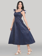 Celeste Dress- Wooden- Sapphire Mirage