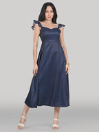 Celeste Dress- Wooden- Sapphire Mirage