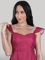 Celeste Dress- Wooden- Electric Rose