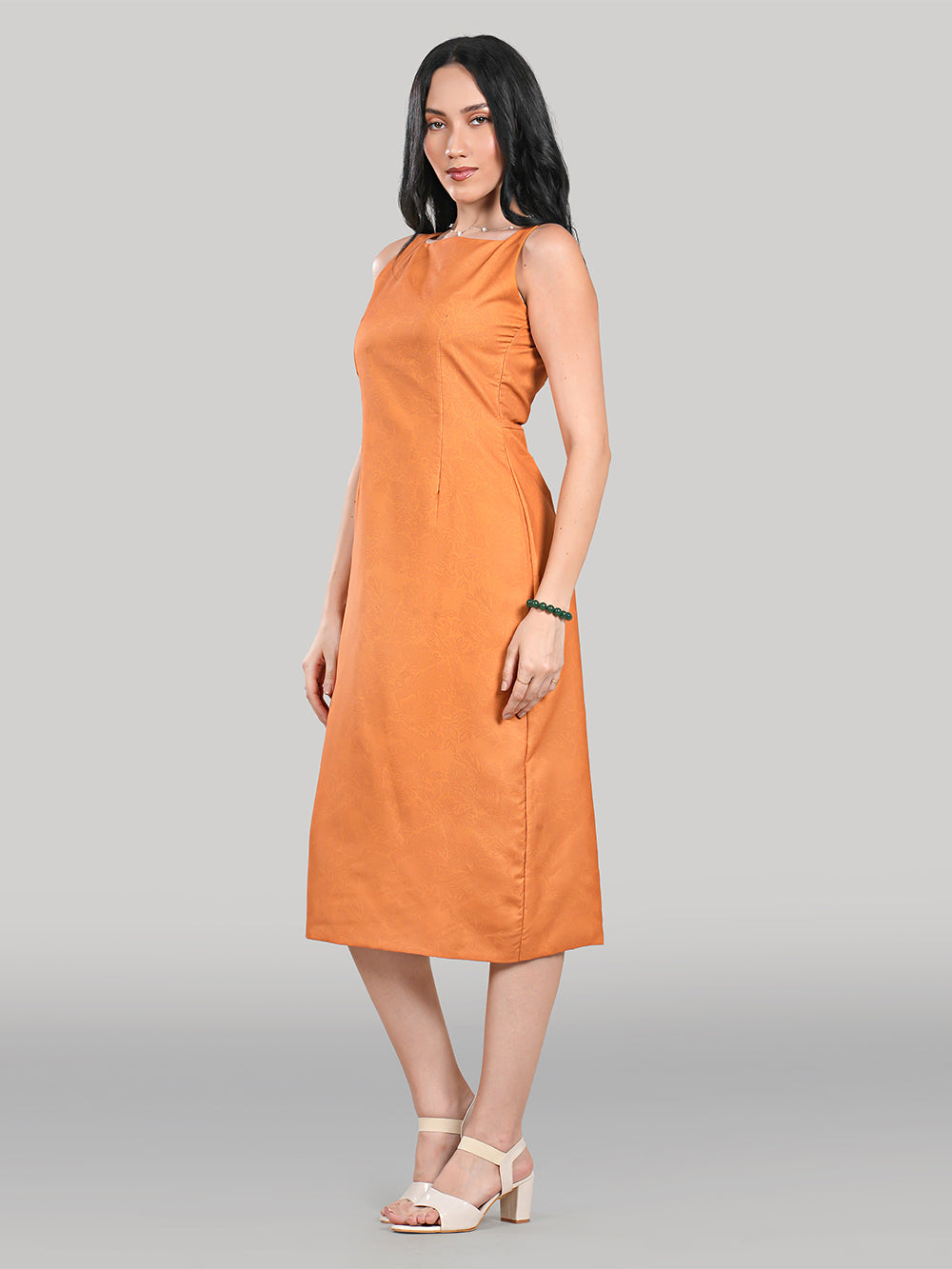 Solara Midi Dress- Amber Dusk