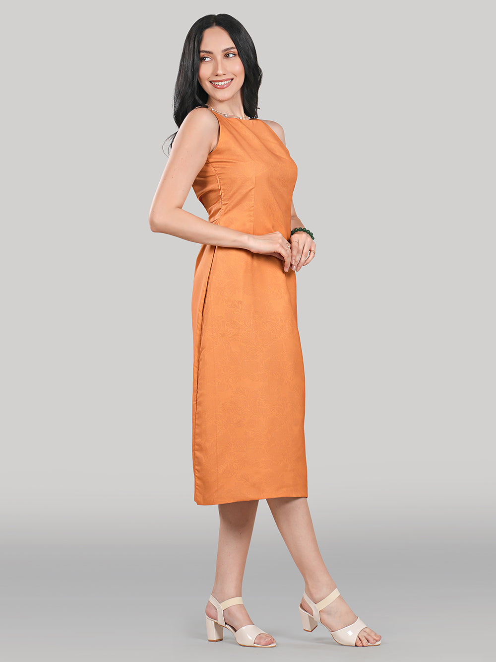 Solara Midi Dress- Amber Dusk