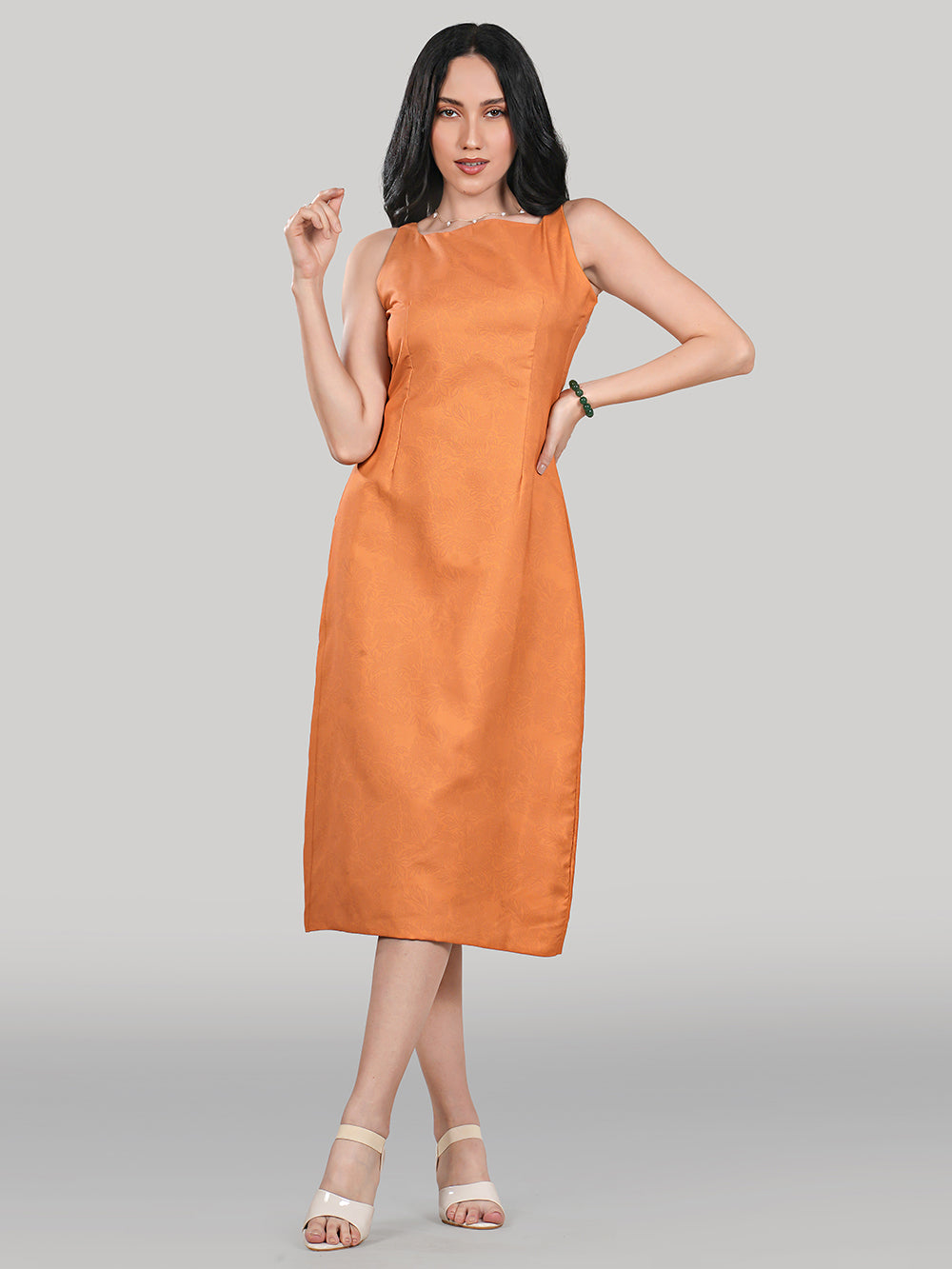 Solara Midi Dress- Amber Dusk