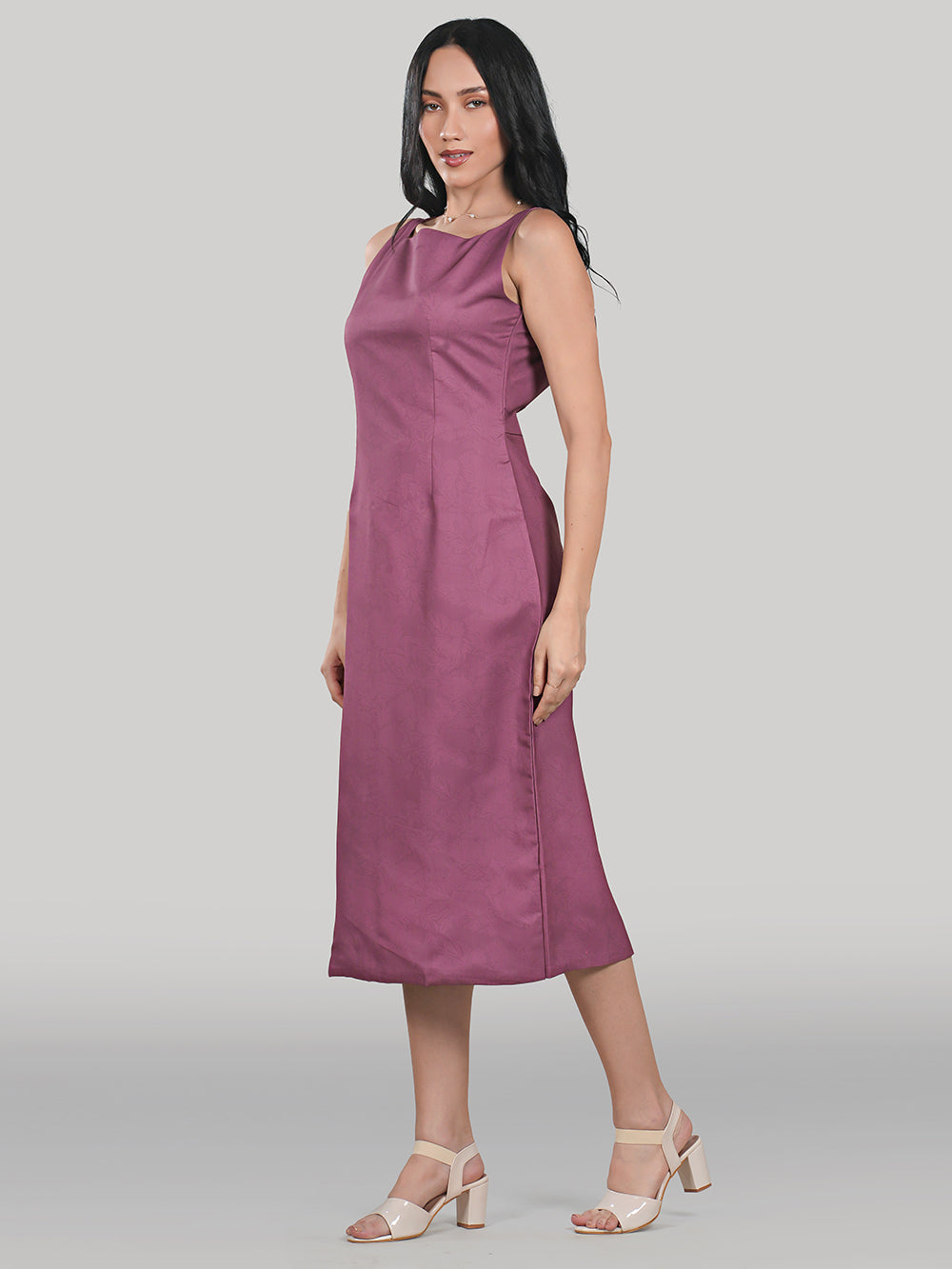 Solara Midi Dress- Velvet Orchid