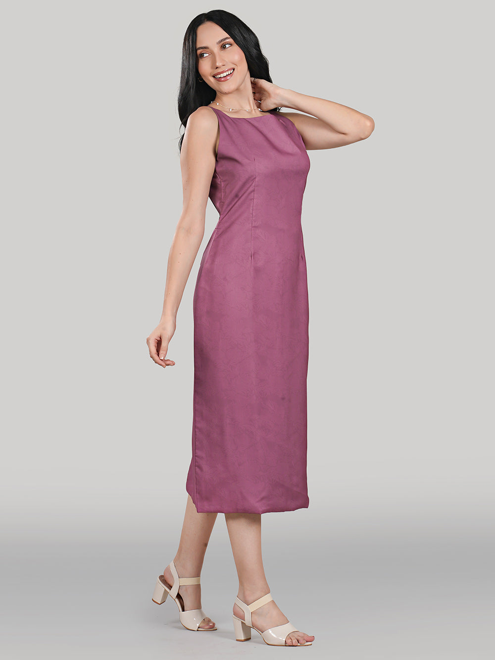 Solara Midi Dress- Velvet Orchid
